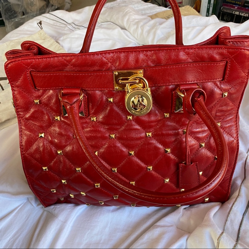 REAL LEATHER MICHAEL KORS TOTE